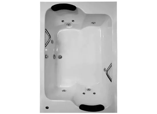 Banheira Dupla Porto Principe com Aquecedor digital e Kit Cromoterapia